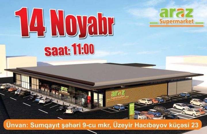 Ən böyük "Araz" açılır
