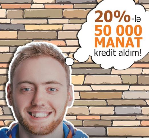 İllik 20%-lə kredit!