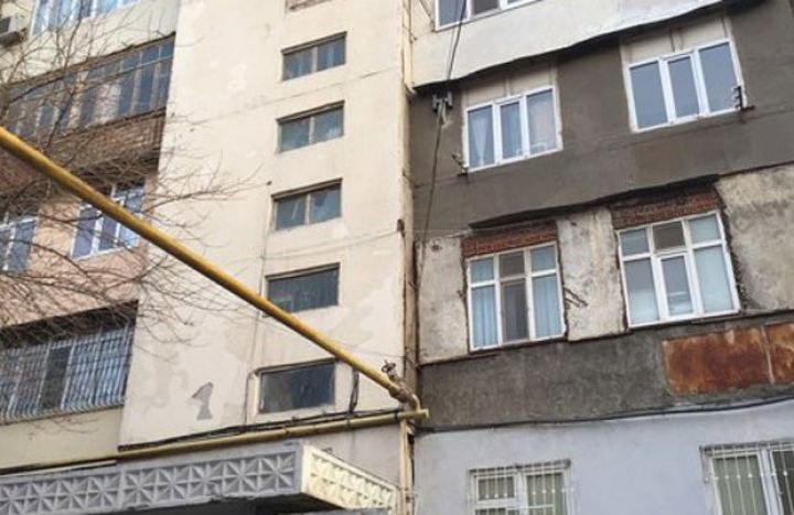 Nazirlik: Zığda beşmərtəbəli binada çatlar əmələ gəlib