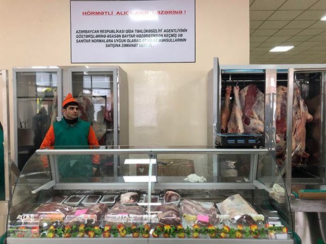 Bakıda müasir ət satışı məntəqəsi açıldı