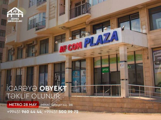 AFCOM Plaza-dan icarə obyekt sahələri