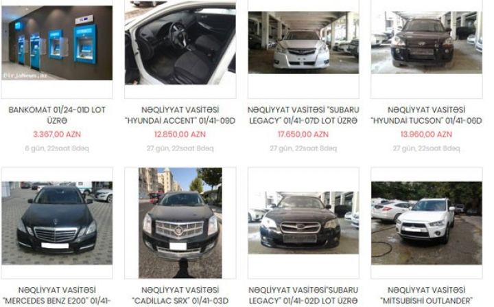 Bağlanmış bankların əmlakları dördüncü dəfə hərraca çıxarılır