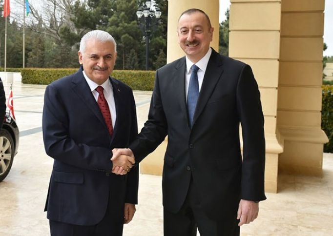 İlham Əliyev və Binəli Yıldırım görüşüb