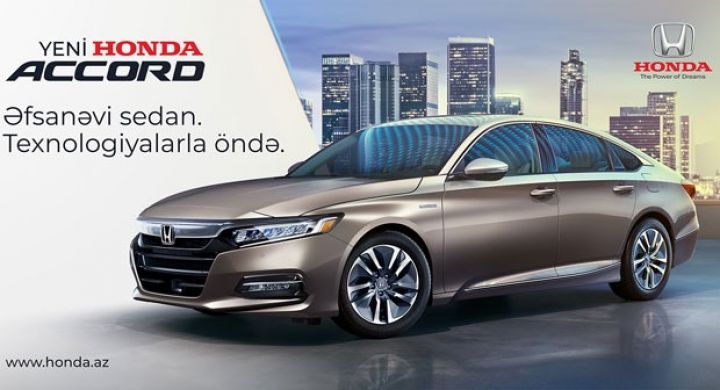 Yeni Honda Accord - indi üstün güc, üstün texnologiya vəd edir