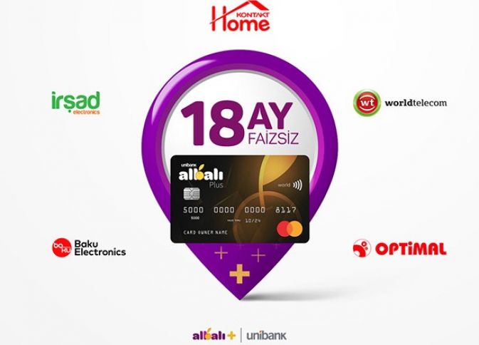 Arzuladığınız məişət texnikasını Albalı Plus kartı ilə faizsiz alın!