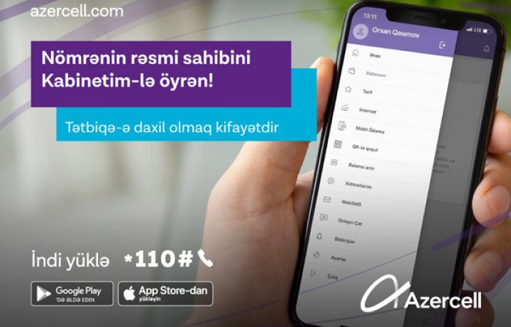Azercell “Kabinetim” mobil tətbiqinin yeni versiyasını təqdim edir
