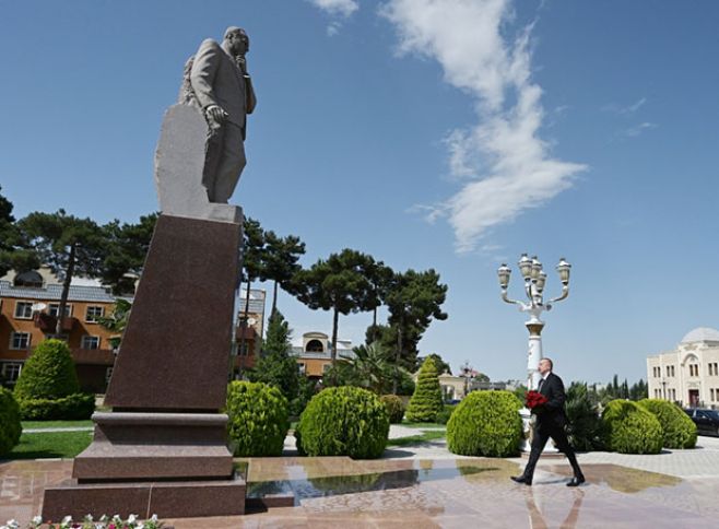 Prezident  Ağcabədidə olub