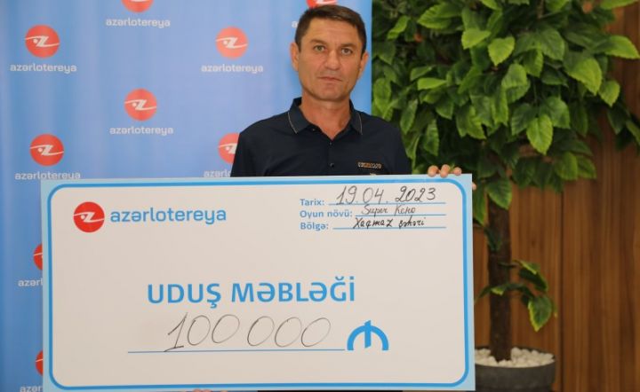 Təsadüfün bu qədəri – Xaçmazda tarixi cekpot qazanmış şəxs bu dəfə də 100 000 AZN uddu