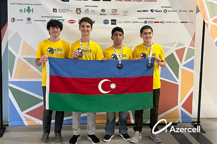 Azercell-in dəstəklədiyi gənclərdən növbəti beynəlxalq uğur
