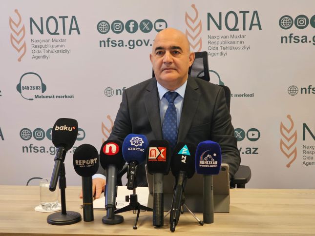 Naxçıvan Qida Təhlükəsizliyi Agentliyinin sədri görülmüş işləri açıqladı