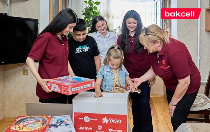 “Bakcell” “YAŞAT” Fondunun “Hədiyyə Karvanı” layihəsinə qoşuldu